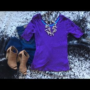 Large-Purple Old Navy Scoop Neck Top